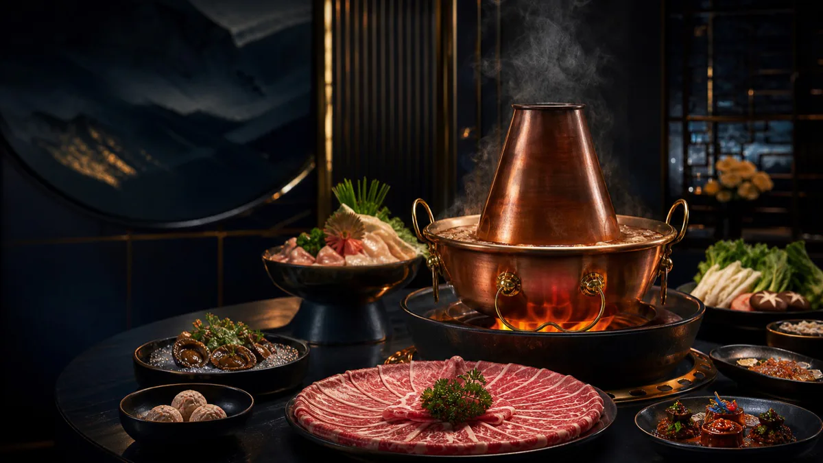 極禾鍋物品牌情境創作：熱湯與餐桌（品牌情境創作，非門市實景）
